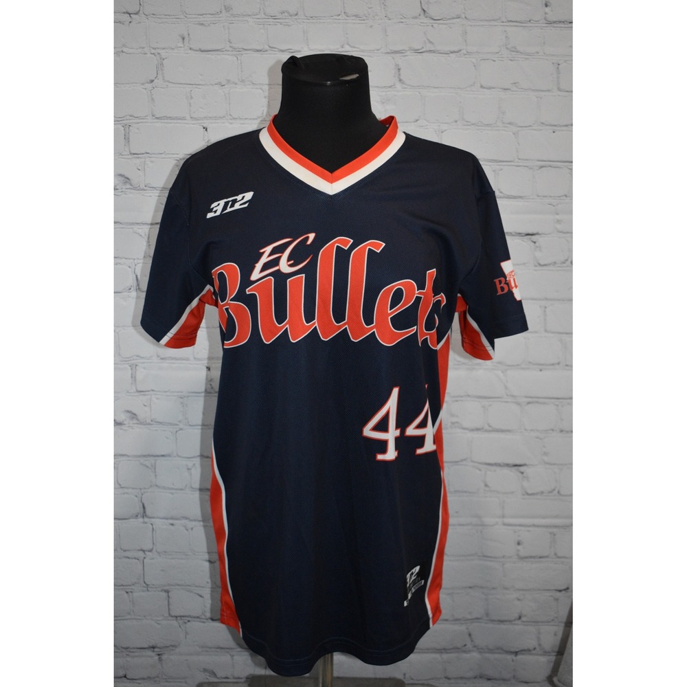 EC Bullets Softball Jersey Women Medium Navy Orange #44 East Cobb Travel Ball